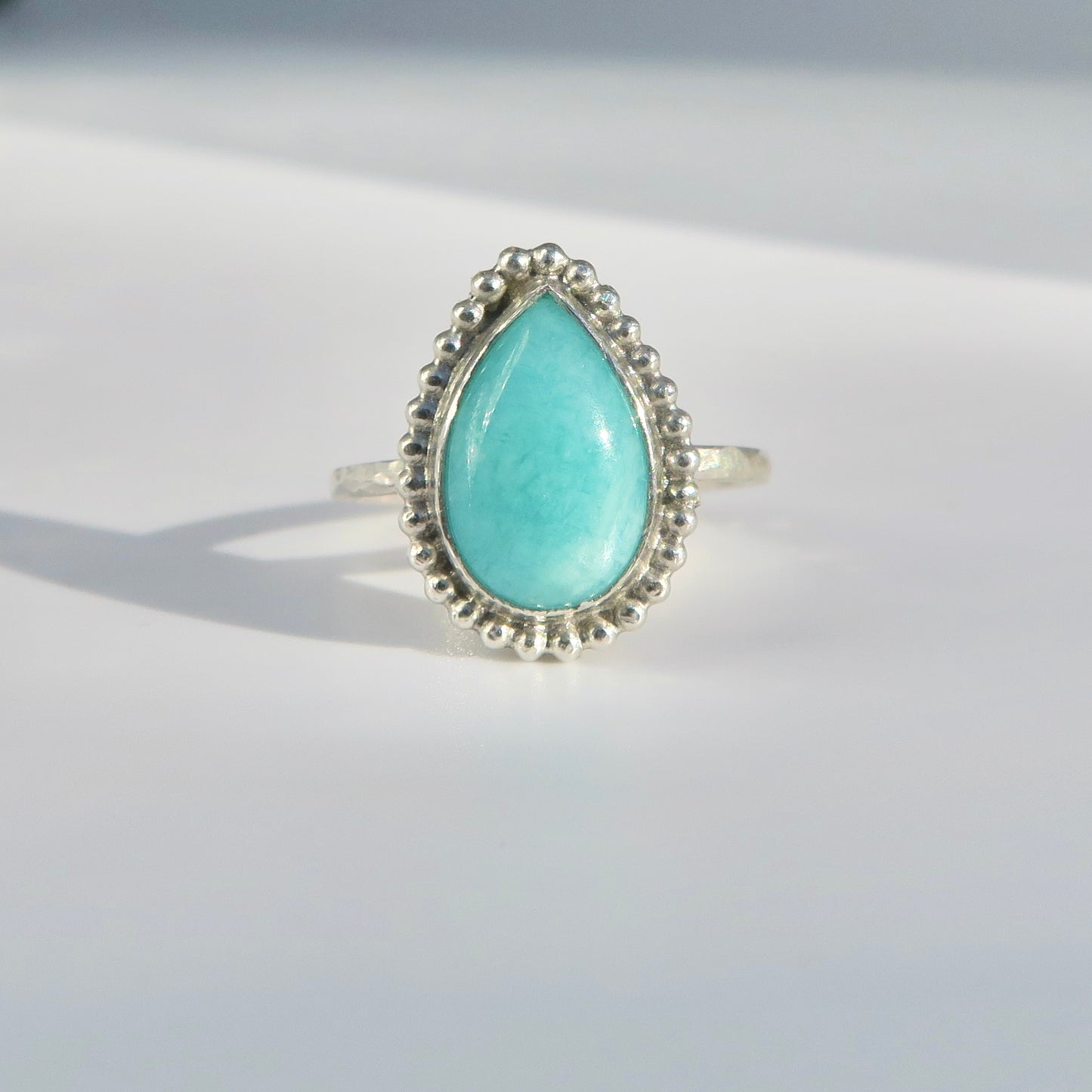 Amazonite Sterling Silver Ring