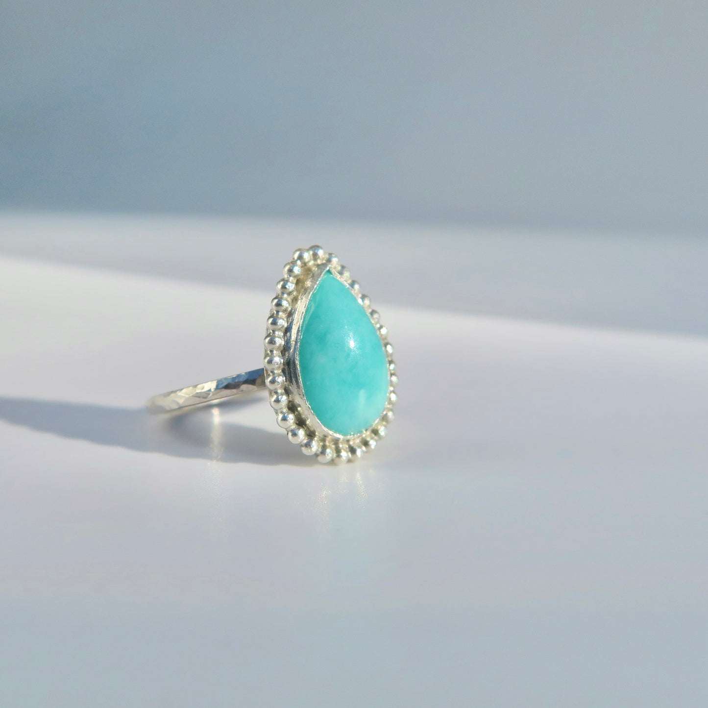 Amazonite Sterling Silver Ring