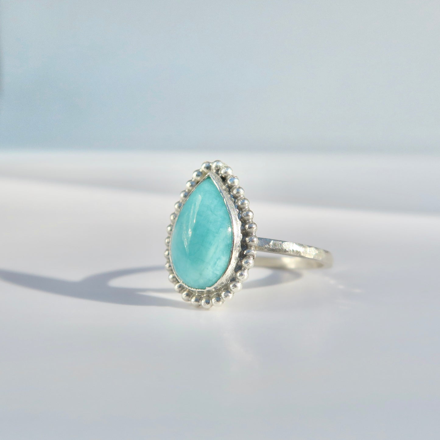Amazonite Sterling Silver Ring