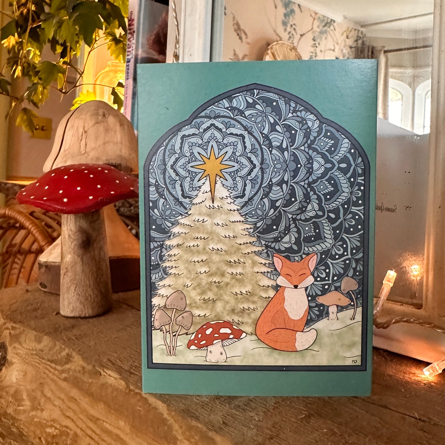 Festive Fox, Greeting Card, A6