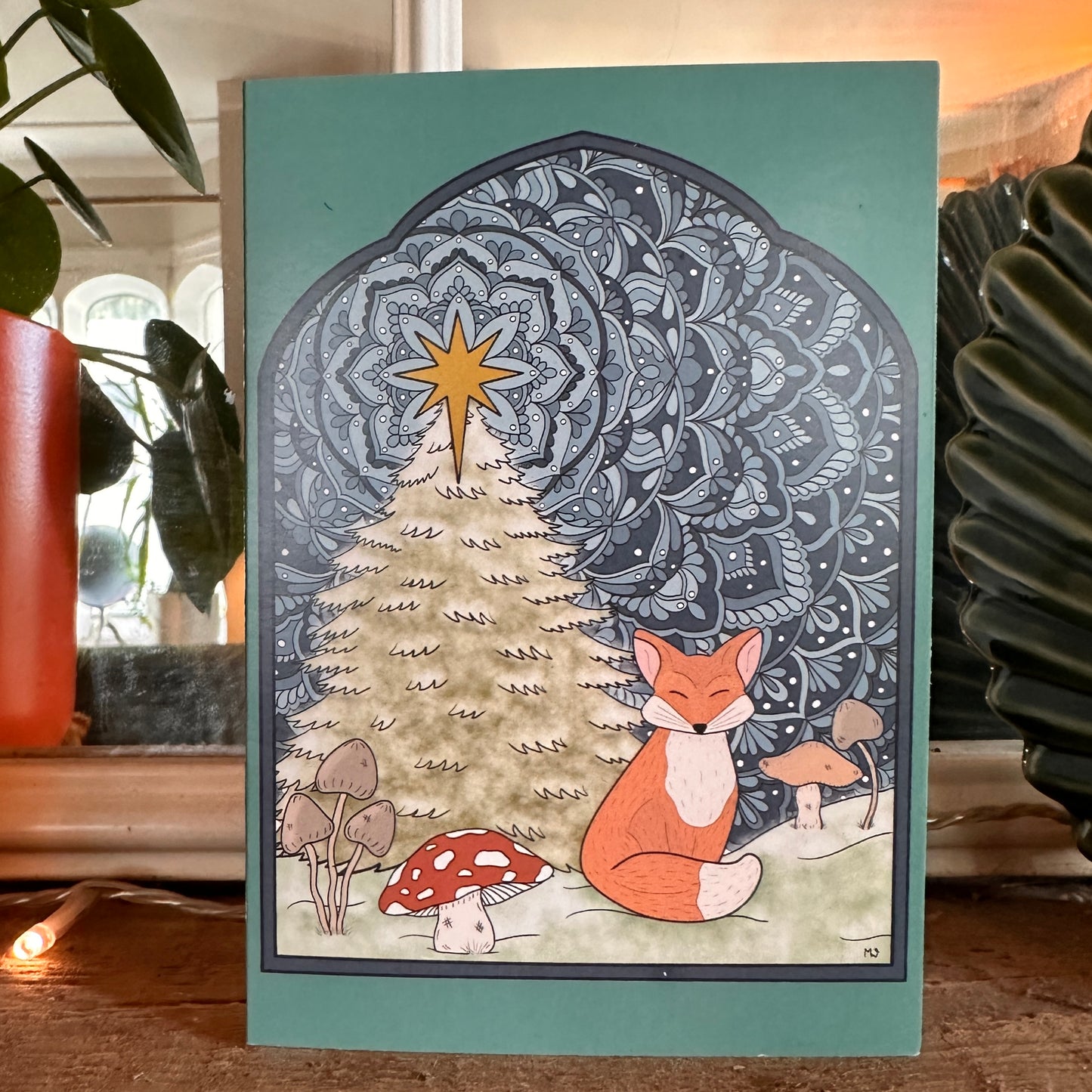 Festive Fox, Greeting Card, A6