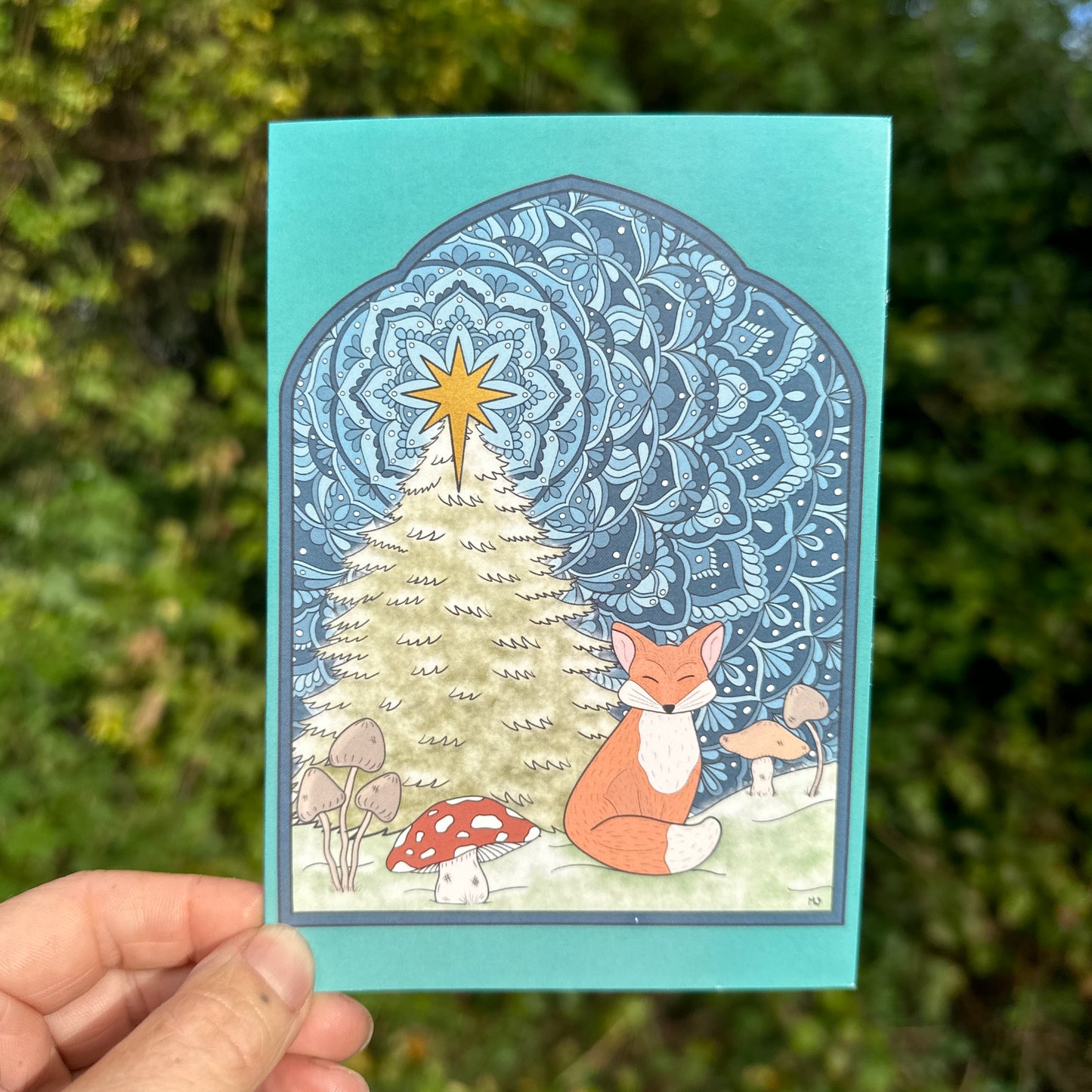 Festive Fox, Greeting Card, A6