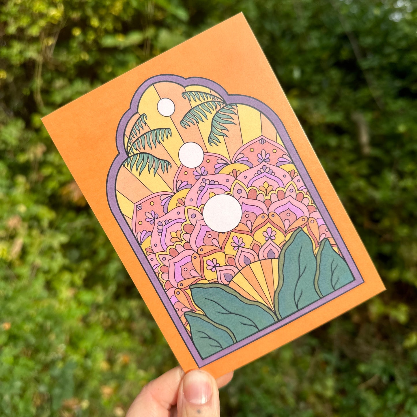 Mandala Sunrise Postcard