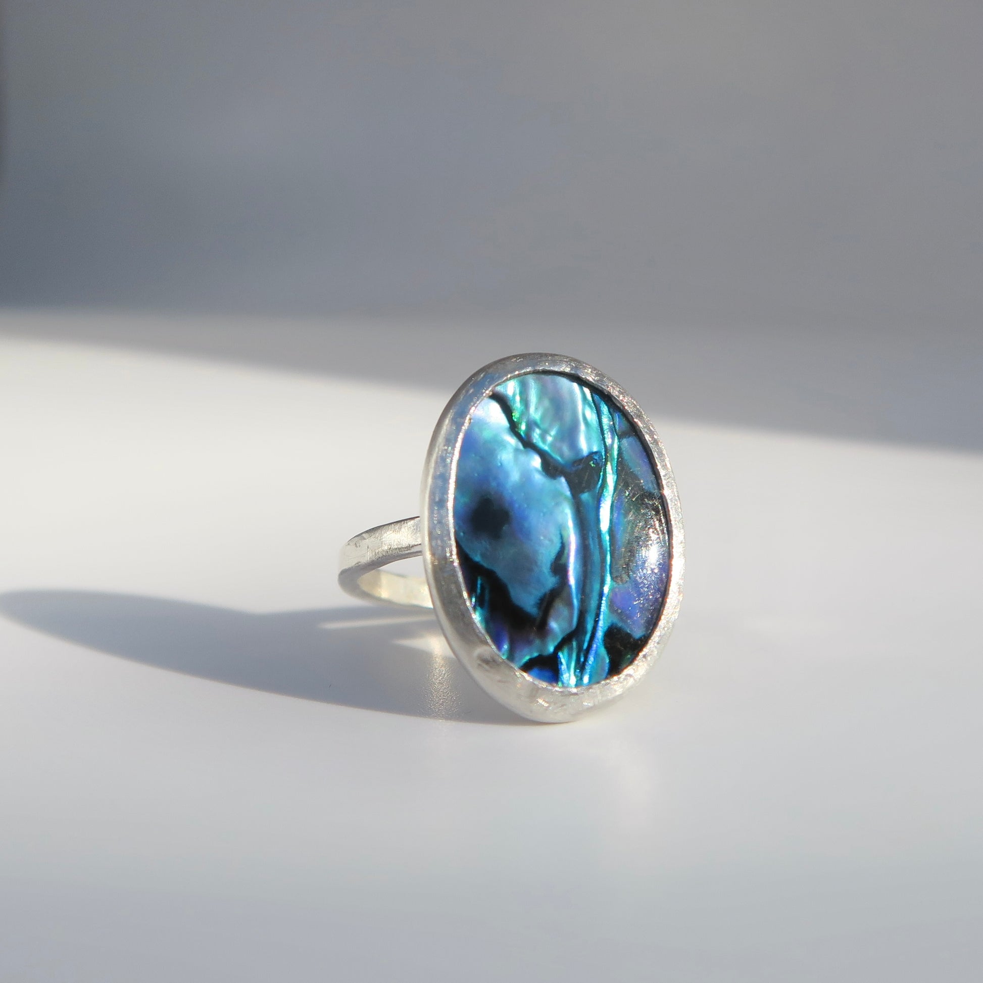 Ocean Spirit Sterling Silver Paua Ring