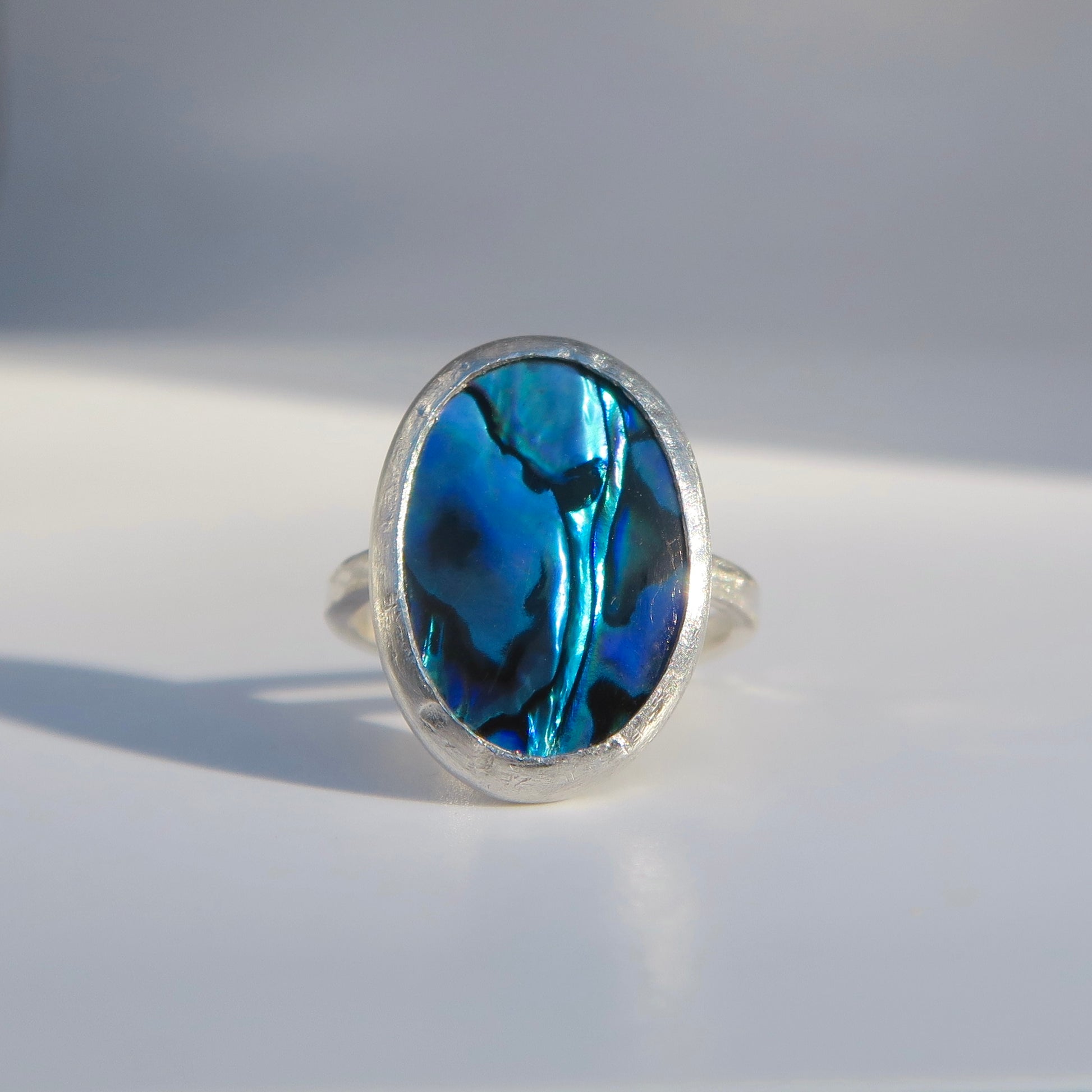 Ocean Spirit Sterling Silver Paua Ring