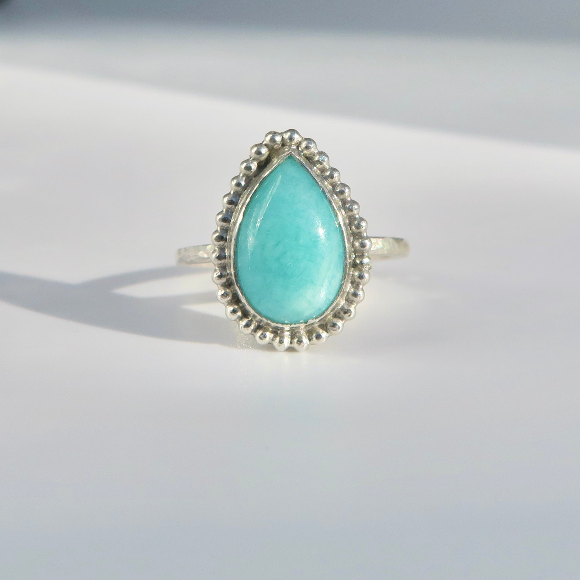  Amazonite Sterling Silver Ring