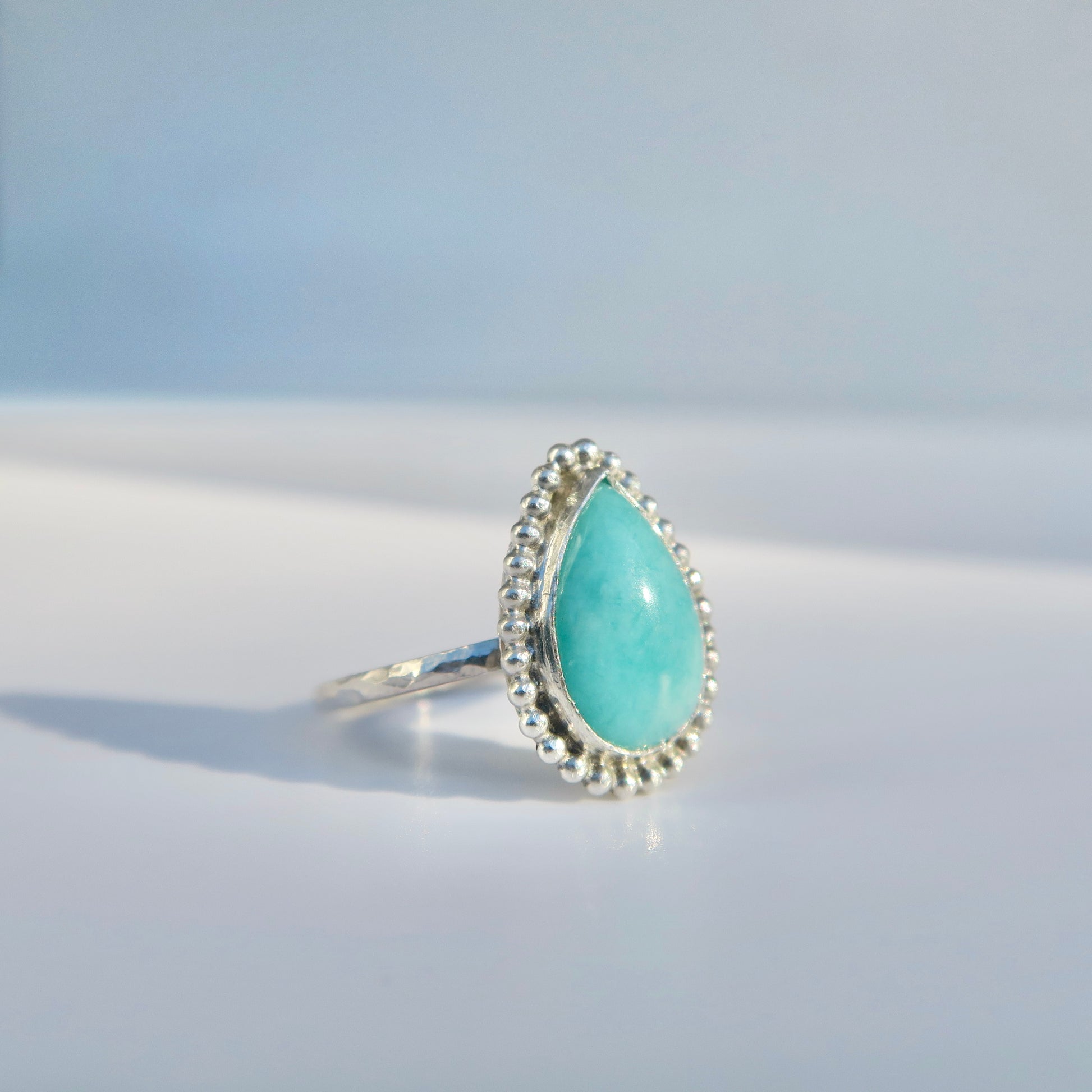  Amazonite Sterling Silver Ring