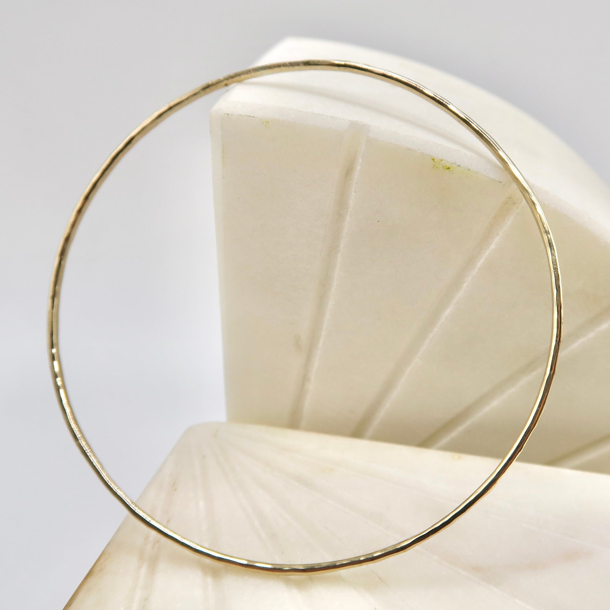 14kt gold filled textured bangle