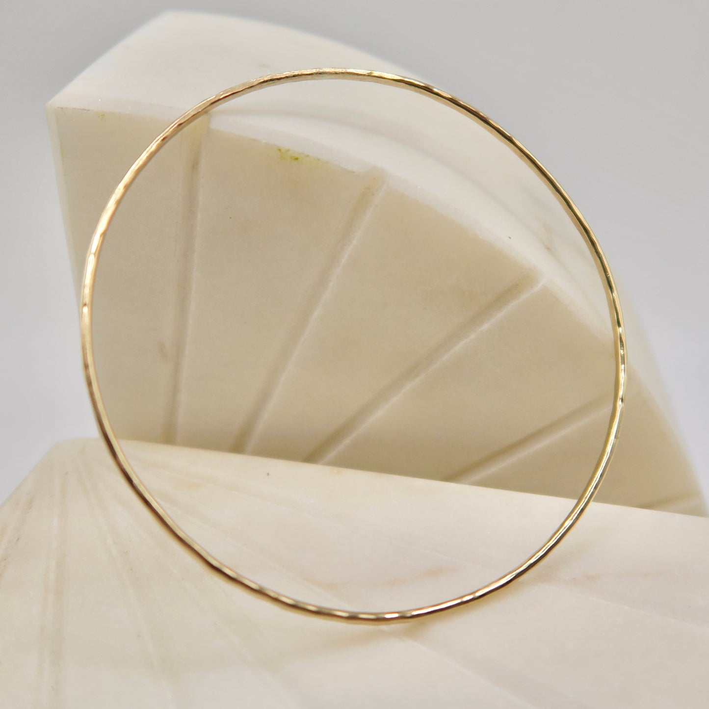 14kt gold filled textured bangle