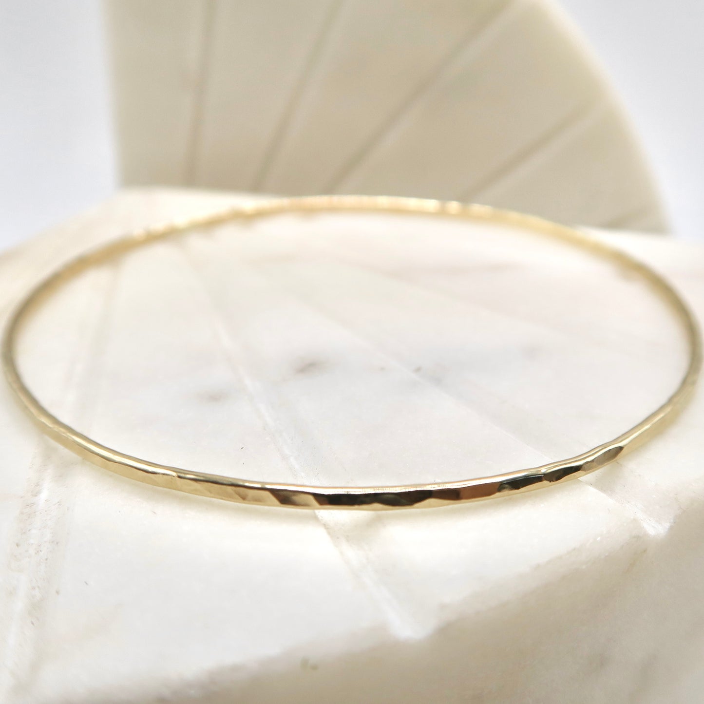 14kt gold filled textured bangle