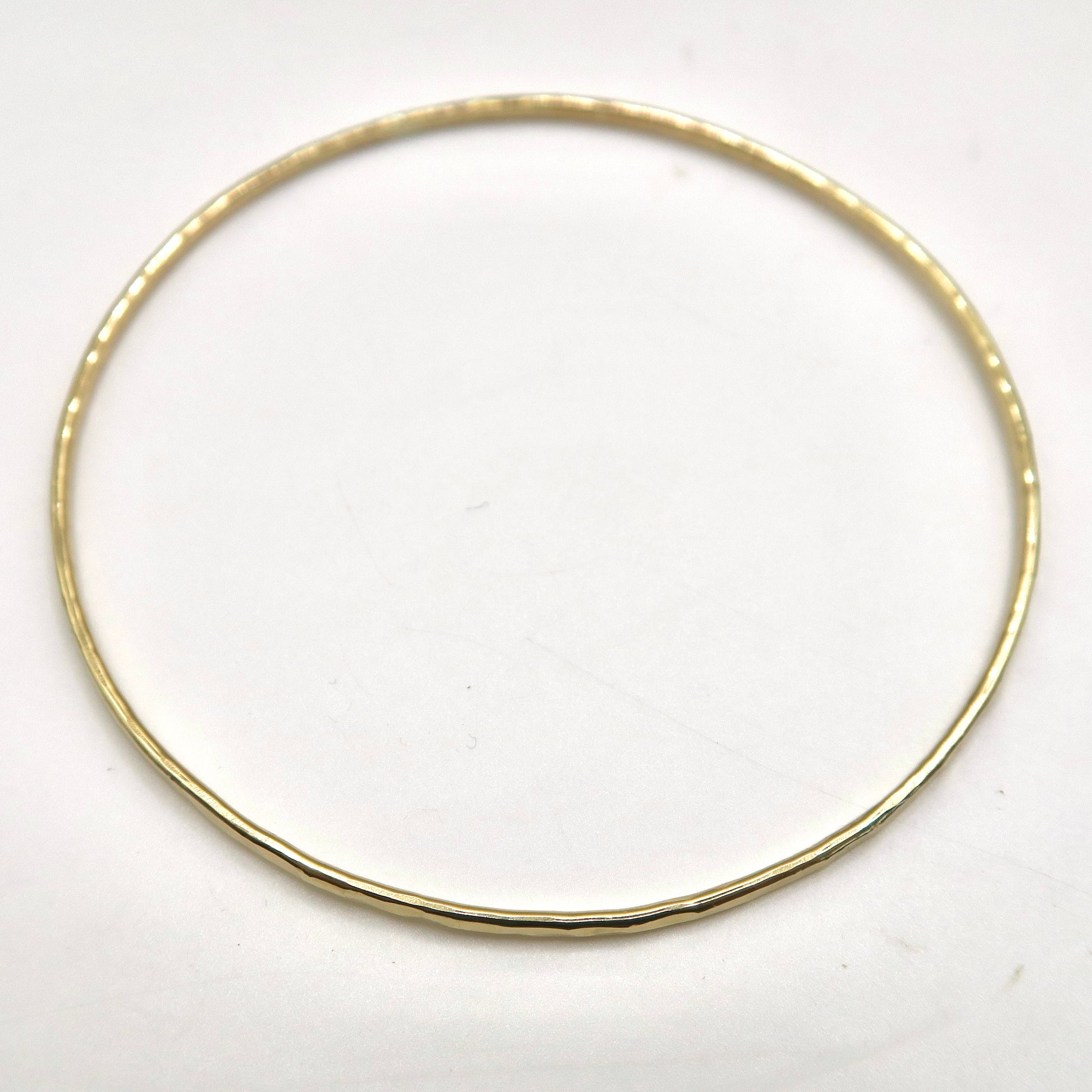 14kt gold filled textured bangle