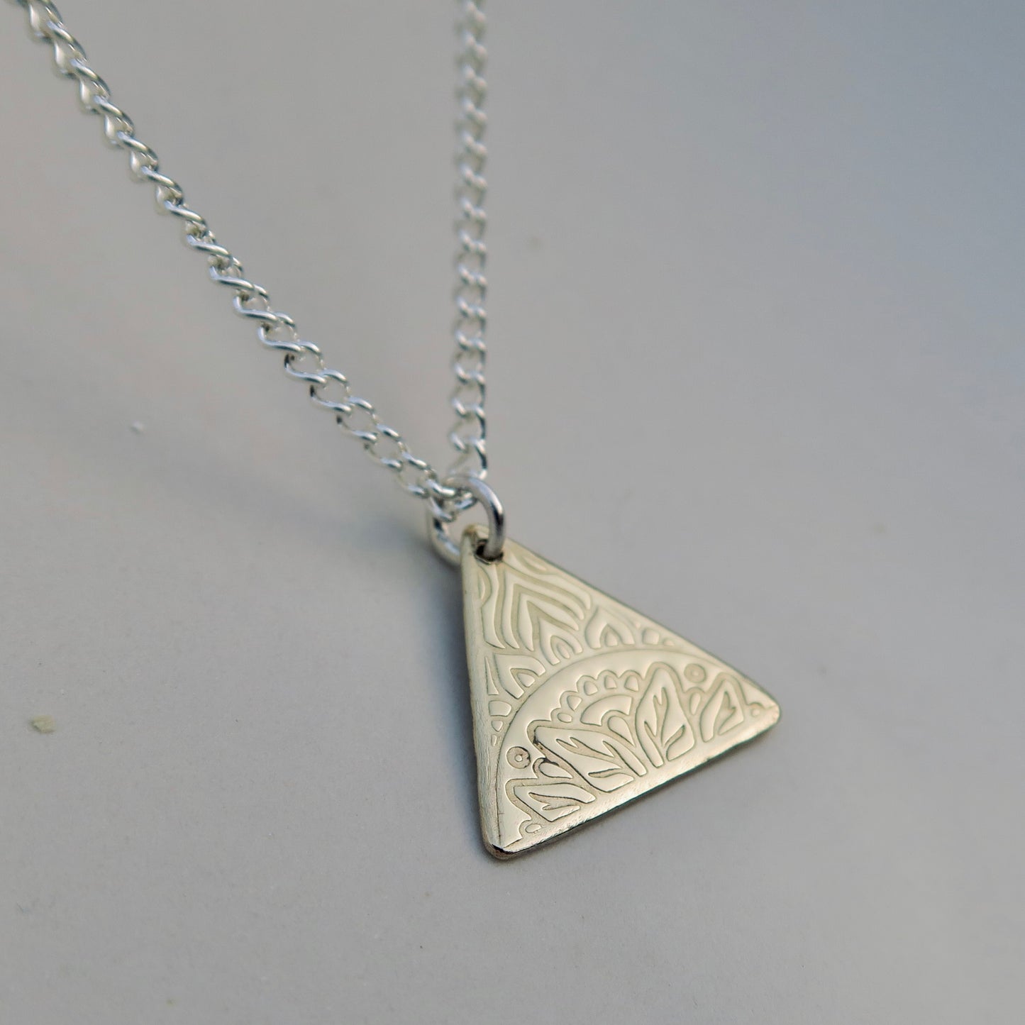 Tropical Sunrise, Brass, Pendant, Sterling Silver, Necklace