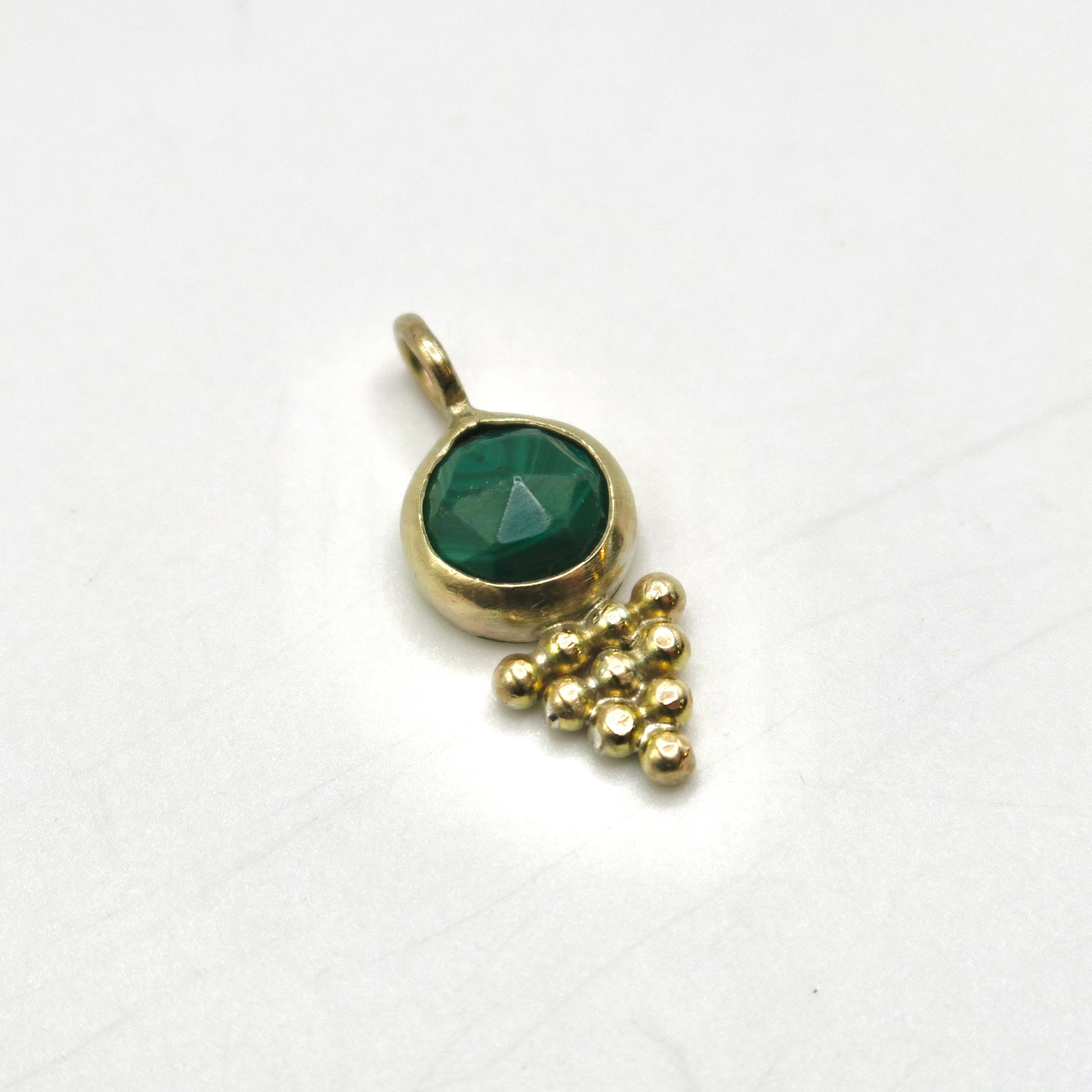 Malachite 14kt Gold Necklace