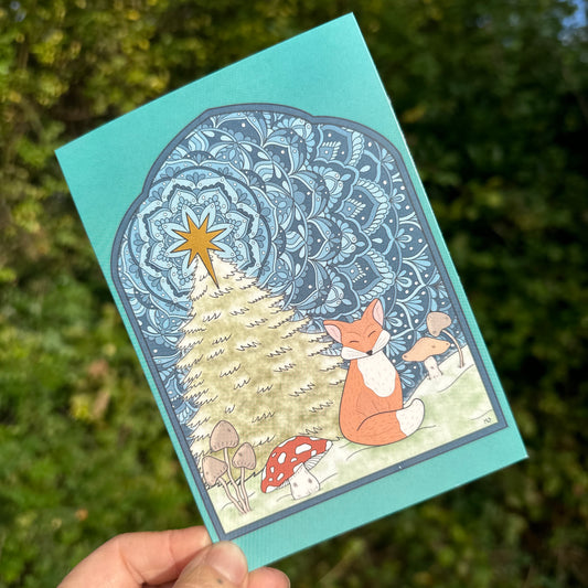 Festive Fox, Greeting Card, A6